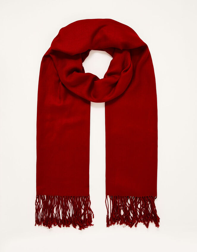 Ola Lightweight Occasion Scarf, Red (RED), large