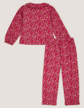 Floral Print Long Pyjamas Set , Pink (PINK), large