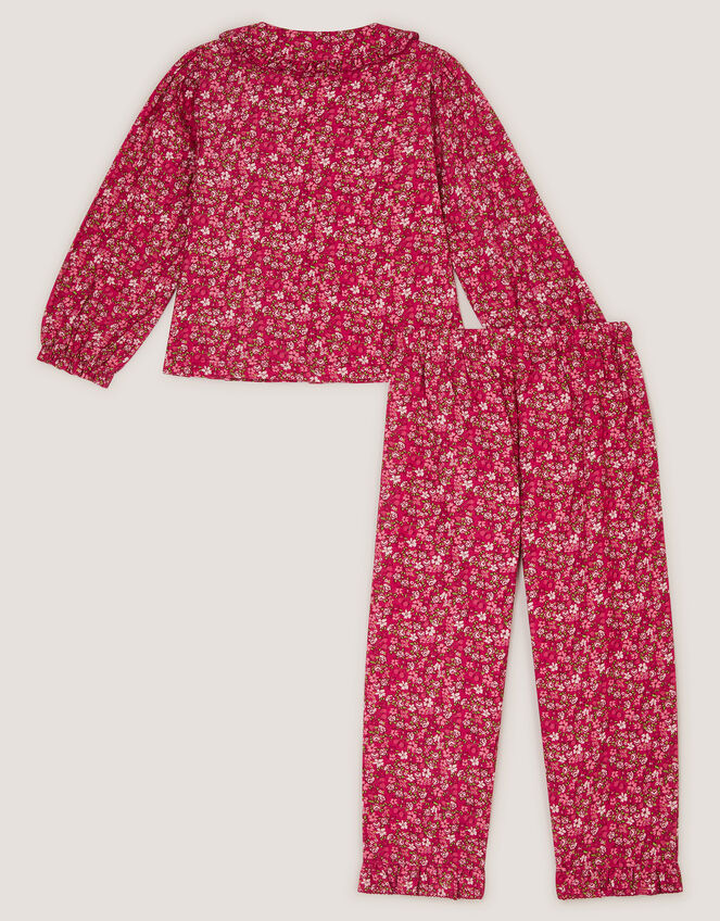 Floral Print Long Pyjamas Set , Pink (PINK), large