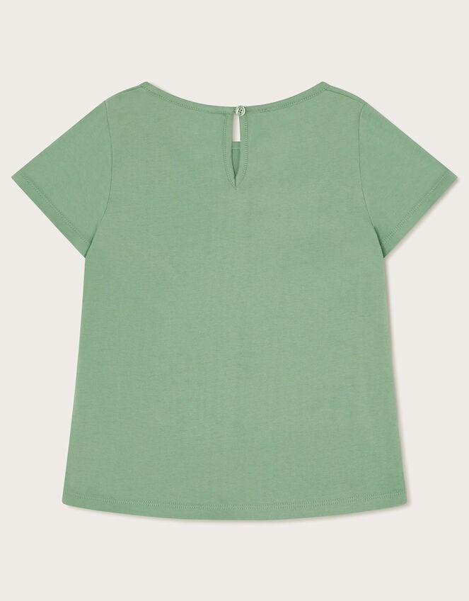 Floral Garden Stamp T-Shirt, Green (GREEN), large
