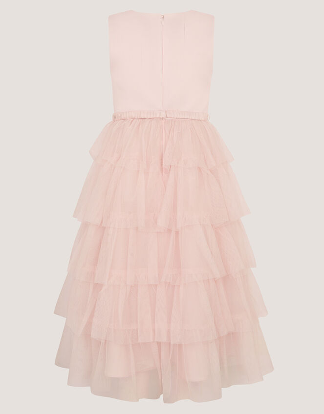 Sleeveless Tiered Party Dress, Pink (PINK), large