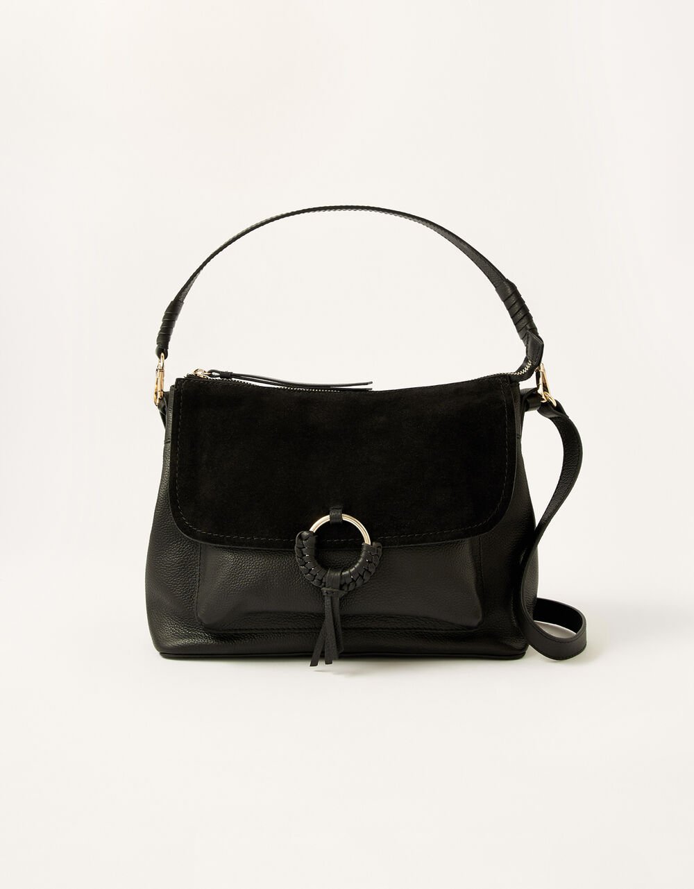 Women Women's Accessories | Ring Detail Leather Shoulder Bag - TB82104