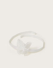 Baby Sparkle Butterfly Booties and Headband Set, Ivory (IVORY), large