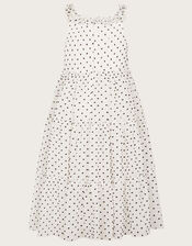 Jennifer Dobby Spot Maxi Dress, Ivory (IVORY), large