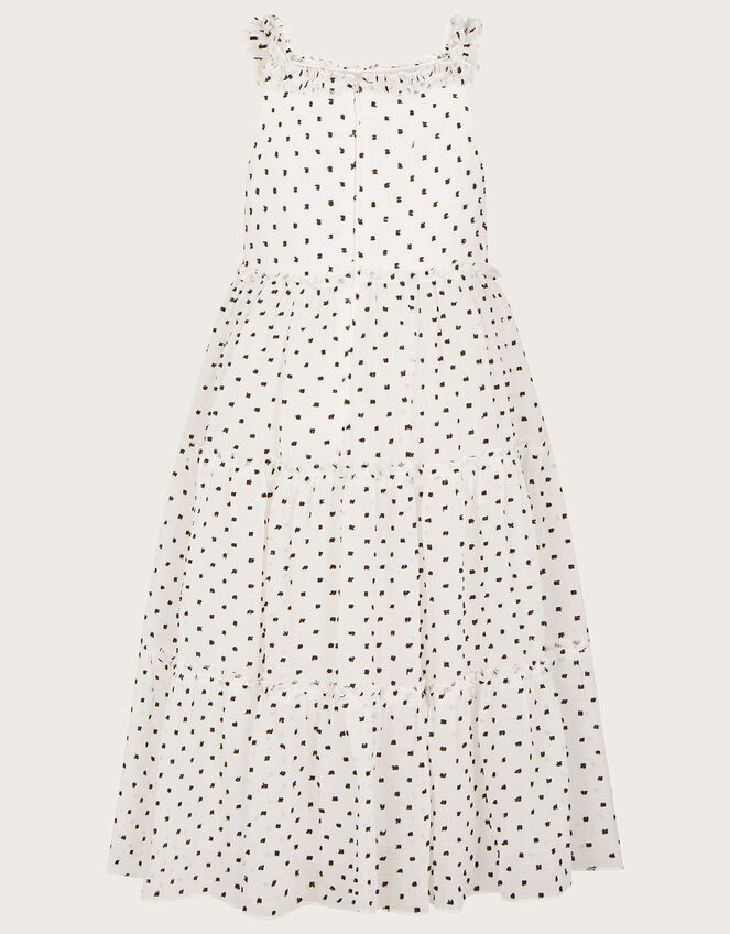 Jennifer Dobby Spot Maxi Dress, Ivory (IVORY), large