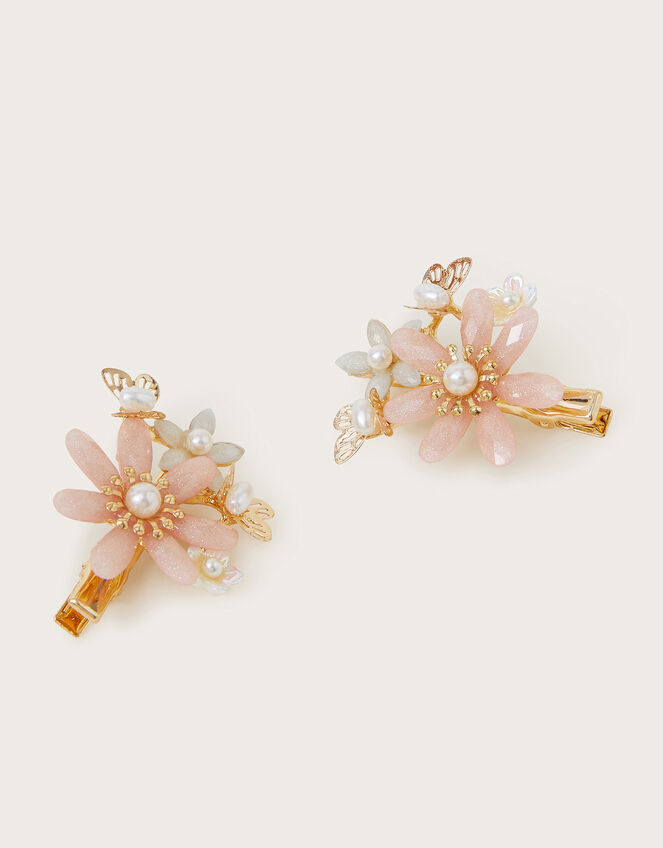 2-Pack Gardenia Metal Hair Clips, , large