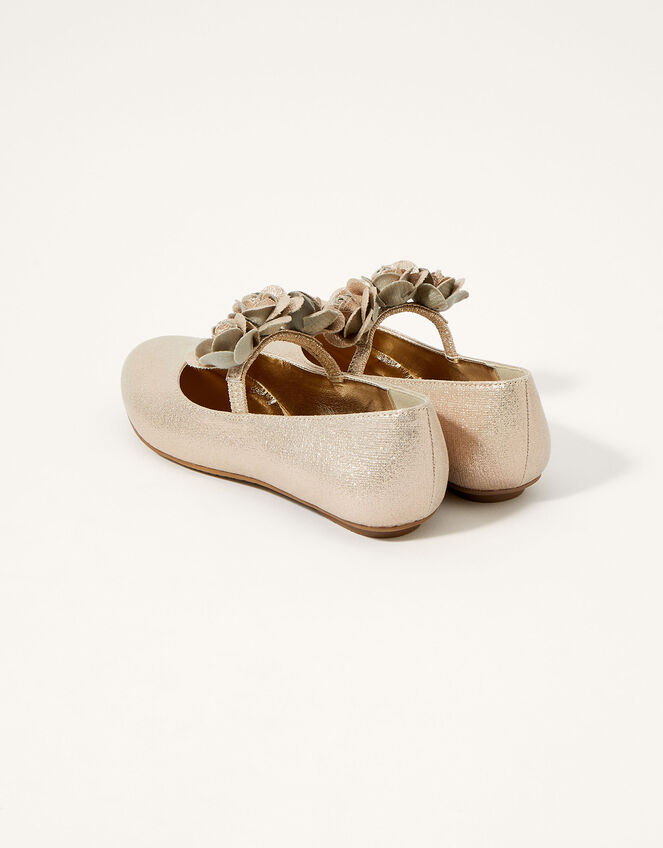 Corsage Ballet Flats, Gold (GOLD), large