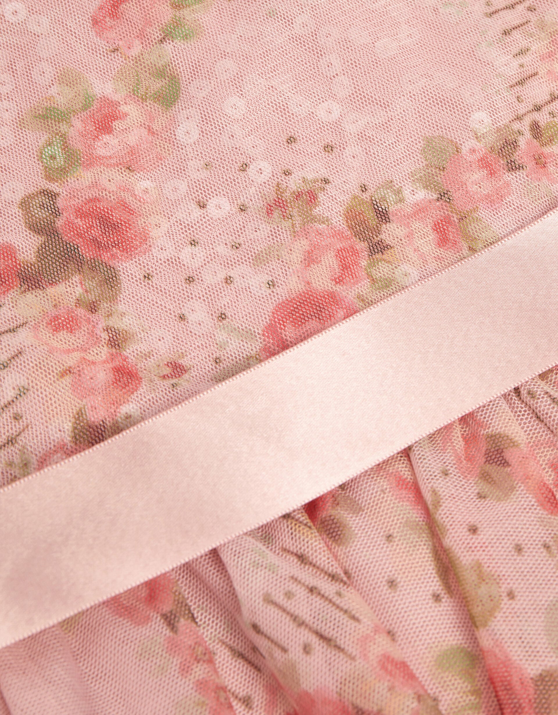 Pink Rose Floral Pattern Print Dress main image 0