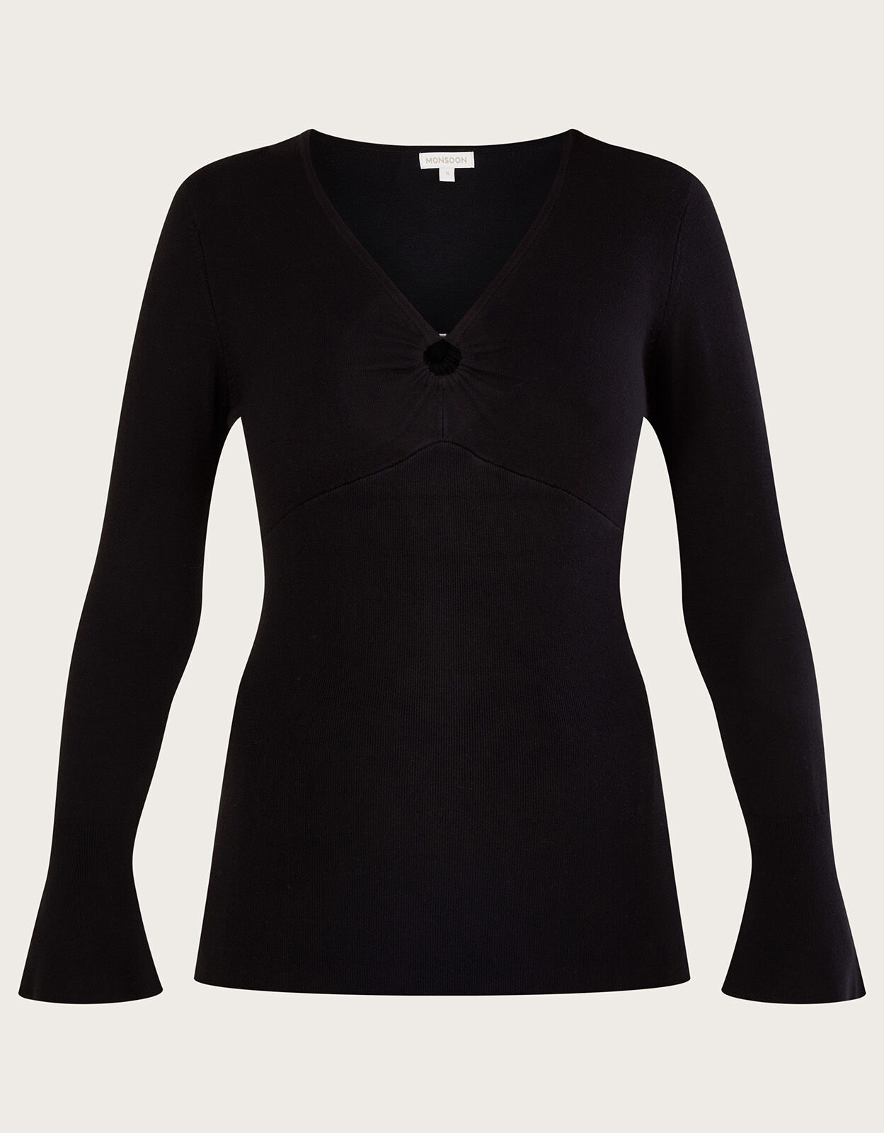 Fitted v neck jumper discount
