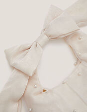 Pearl Bow Tulle Bag, , large