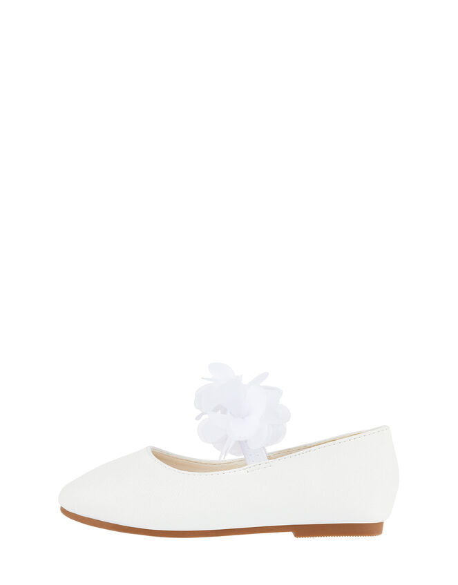 Baby Macaroon Corsage Walker Shoes, Ivory (IVORY), large