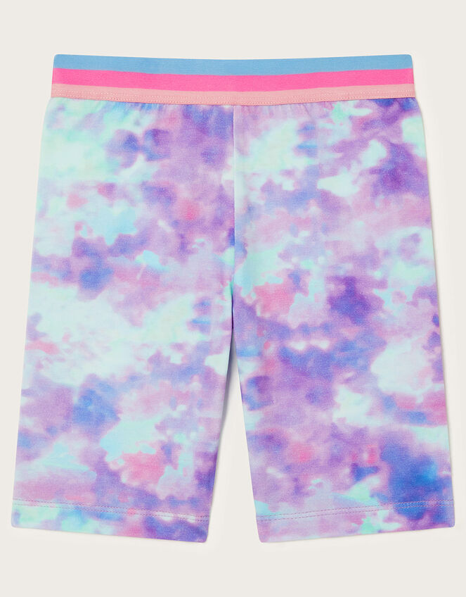 Tie Dye Cycling Shorts, Multi (MULTI), large