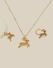 Reindeer Jewellery Gift Box Set, , large