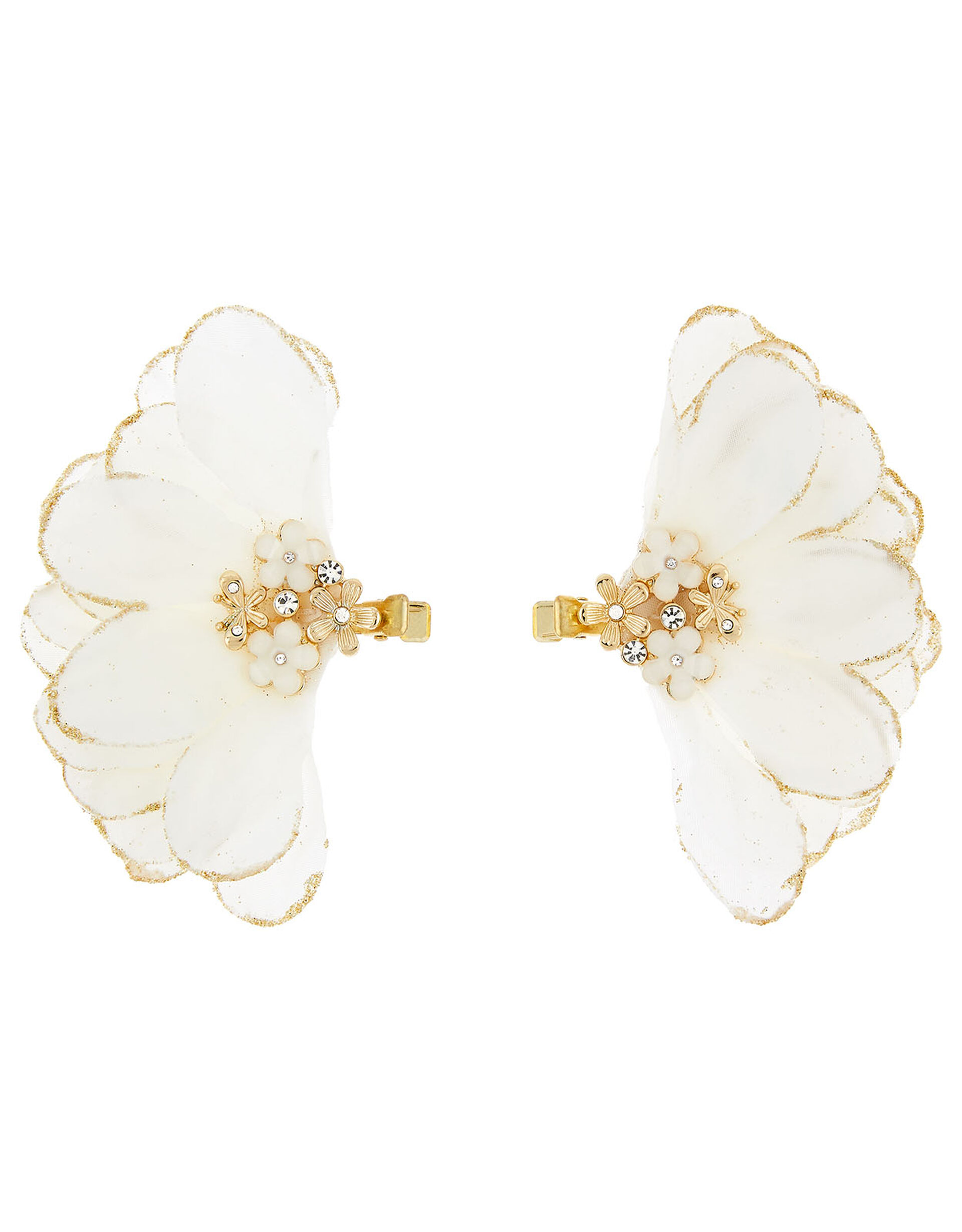 Fancy Flower Hair Clip Set , , large