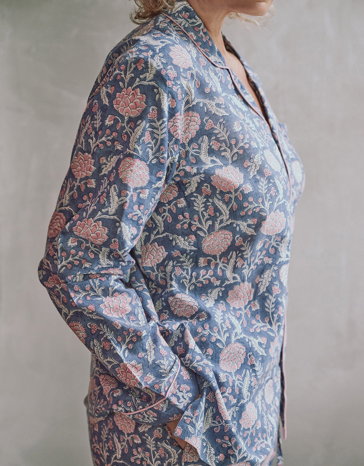 Dilli Grey Johair Pyjama Set Blue