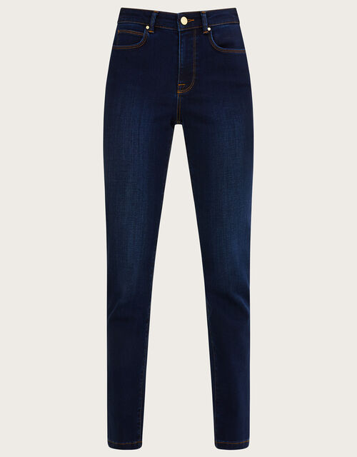 Azura Premium Short-Length Jeans, Blue (DARK BLUE), large