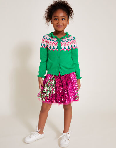 Sequin Tulle Skirt, Pink (PINK), large