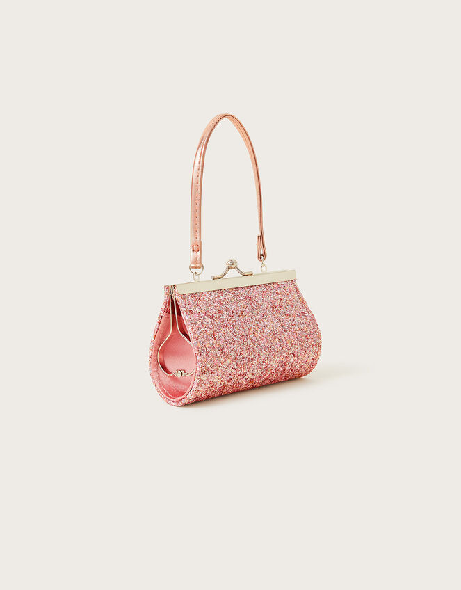 Bow Glittery Mini Bag, , large