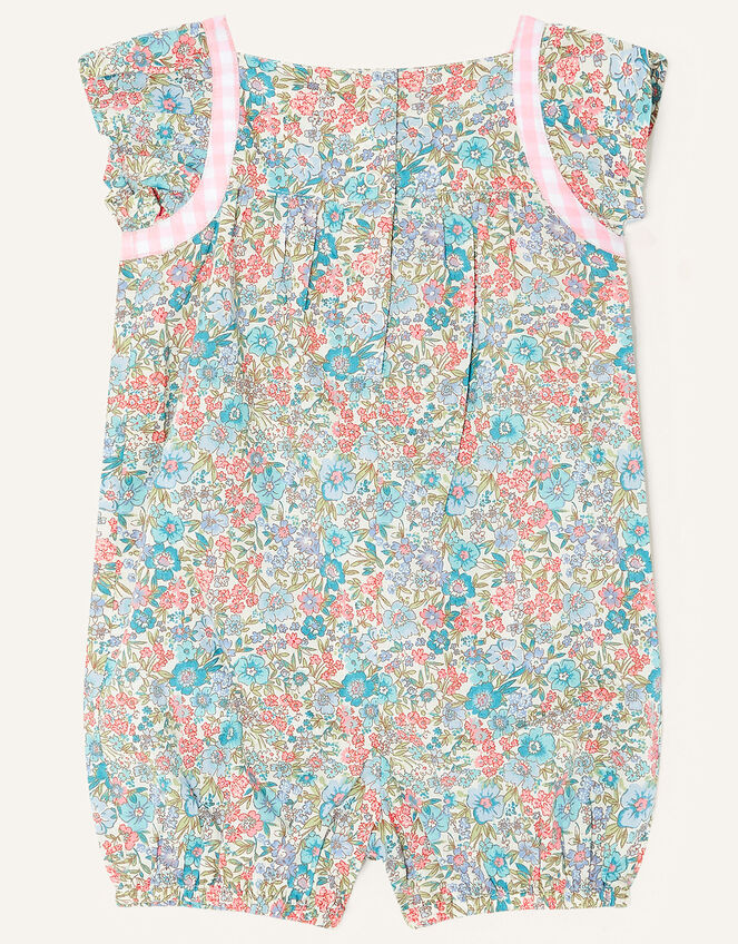 Newborn Ditsy Print Romper, Blue (BLUE), large