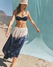 Elise Ombr&eacute; Dip Dye Midi Skirt, Blue (BLUE), large