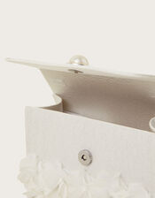 Shimmery Petal Pearl Handbag, , large