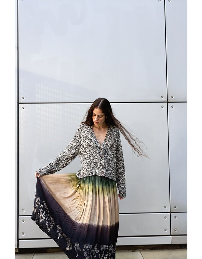 East Izzy Dip Dye Skirt, Multi (MULTI), large