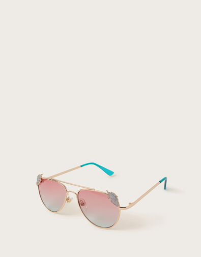 Shimmer Unicorn Aviator Sunglasses, , large