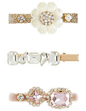 Pearly Flower Jewel Clip Set , , large