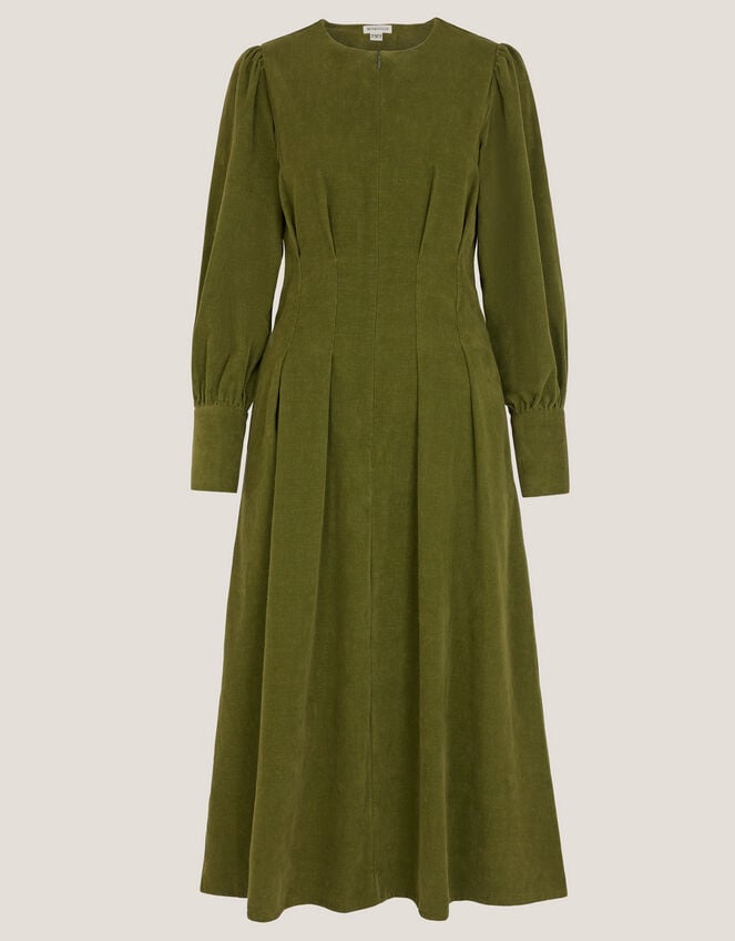 Morgan Blouson Fit & Flare Midi Dress, Green (GREEN), large