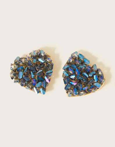 Crystal Heart Earrings, , large