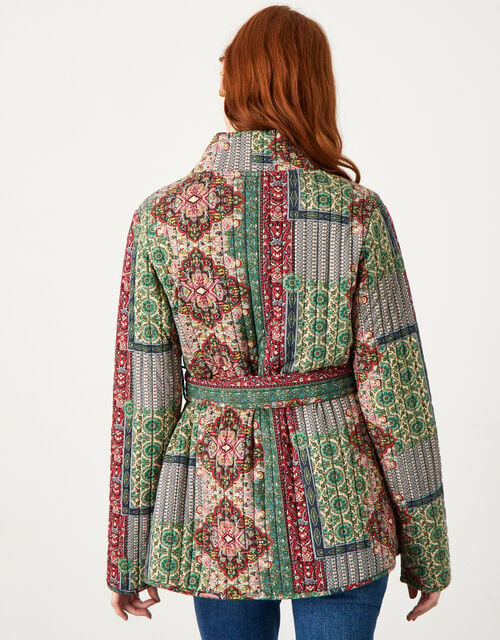 Anna Quilt Print Jersey Jacket, Multi (MULTI), large
