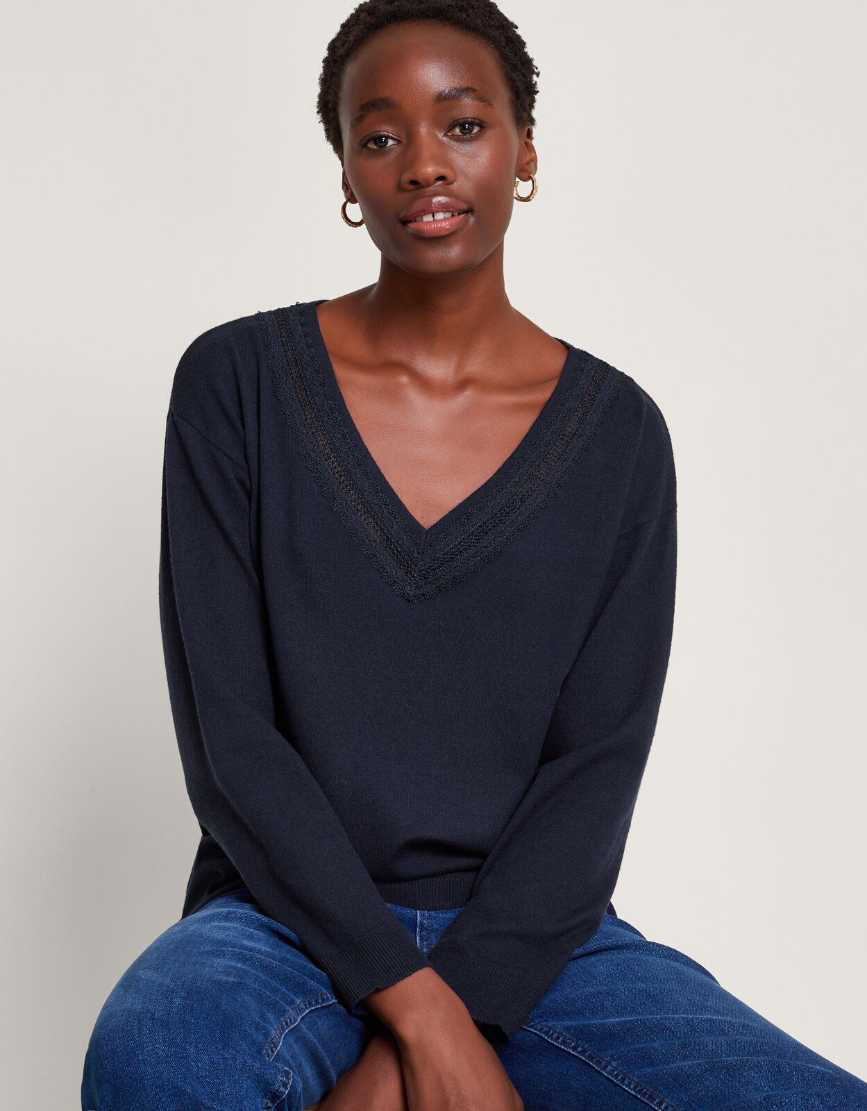 Blue jumper women sale