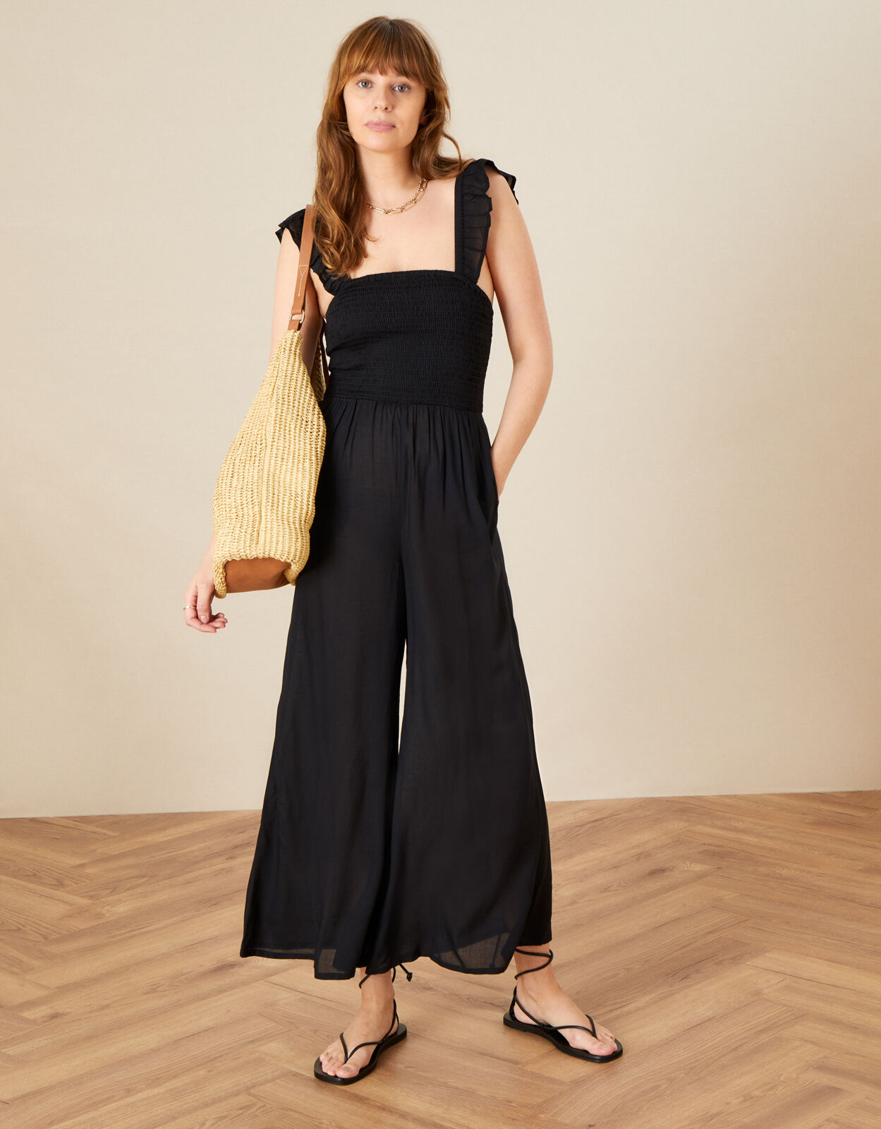 Plain black jumpsuit clearance