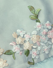 Floral Embroidered Party Top, Green (SAGE), large