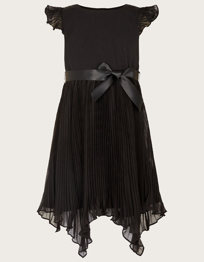 Rubina Pleat Dress, Black (BLACK), large