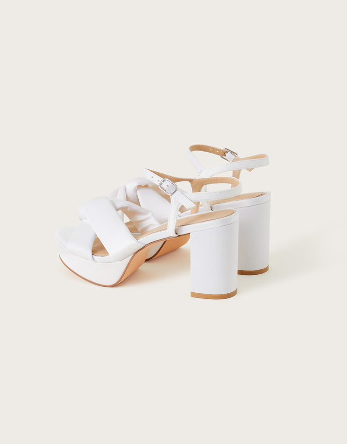 Satin Platform Sandals