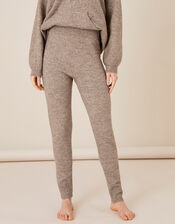 LOUNGE Skinny Knit Joggers, Camel (OATMEAL), large