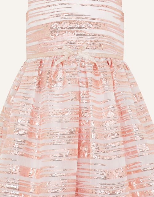 Stripe Jacquard Dress, Pink (PINK), large