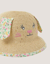 Baby Bunny Straw Sun Hat, Multi (MULTI), large