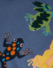 Flying Frog T-Shirt, Blue (BLUE), large