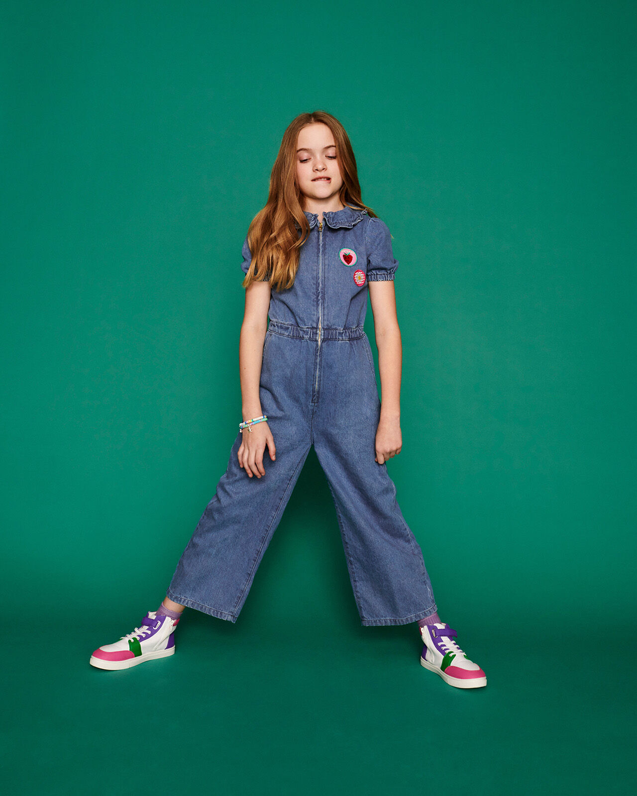 Jean jumpsuit shop for girls