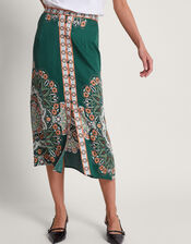 Lumi Midi Skirt, Green (GREEN), large