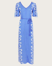 Orla Print Dress, Blue (BLUE), large