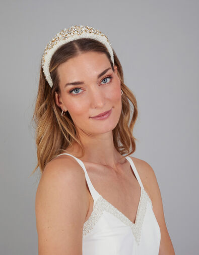 Embellished Bridal Headband, , large