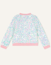 Iridescent Sequin Bomber Jacket, Pink (PINK), large