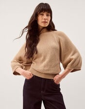 Codie &frac34; Sleeve Jumper, TOFFEE, large