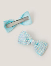 2-Pack Rhinestone Butterfly Hair Clips, , large
