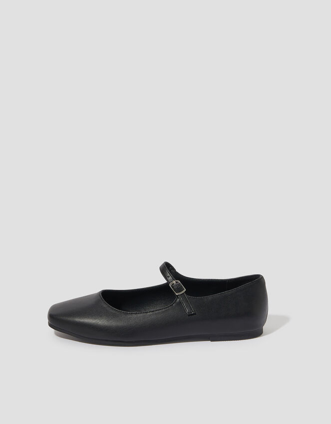 Crista Mary Jane Ballet Flats, Black (BLACK), large