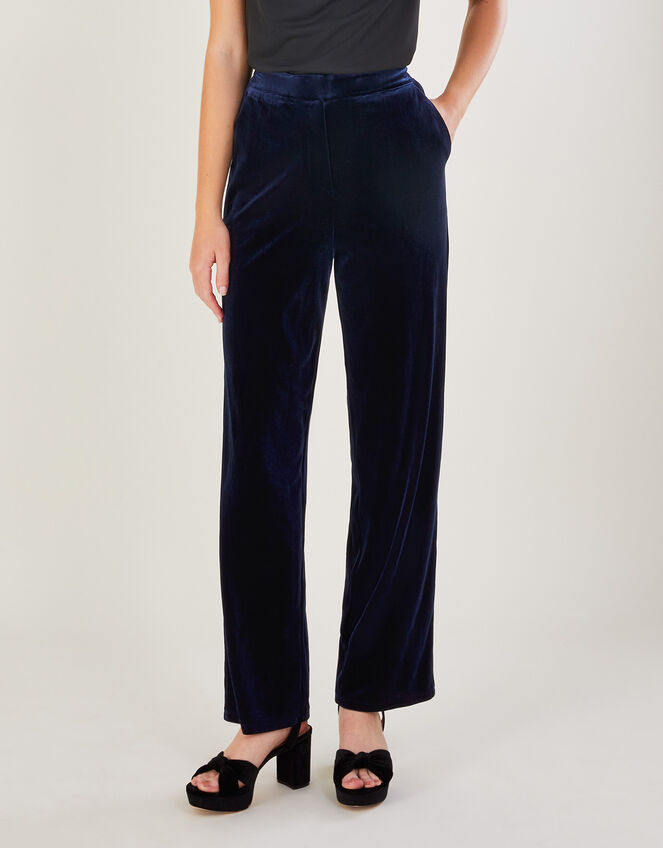 Meredith Trousers in Recycled Polyester Blue