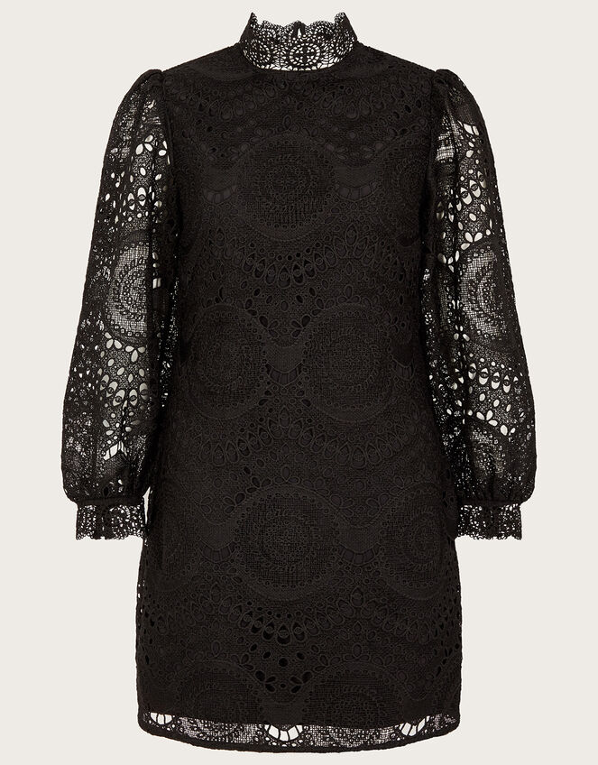 Ciri Lace Tunic Dress, Black (BLACK), large